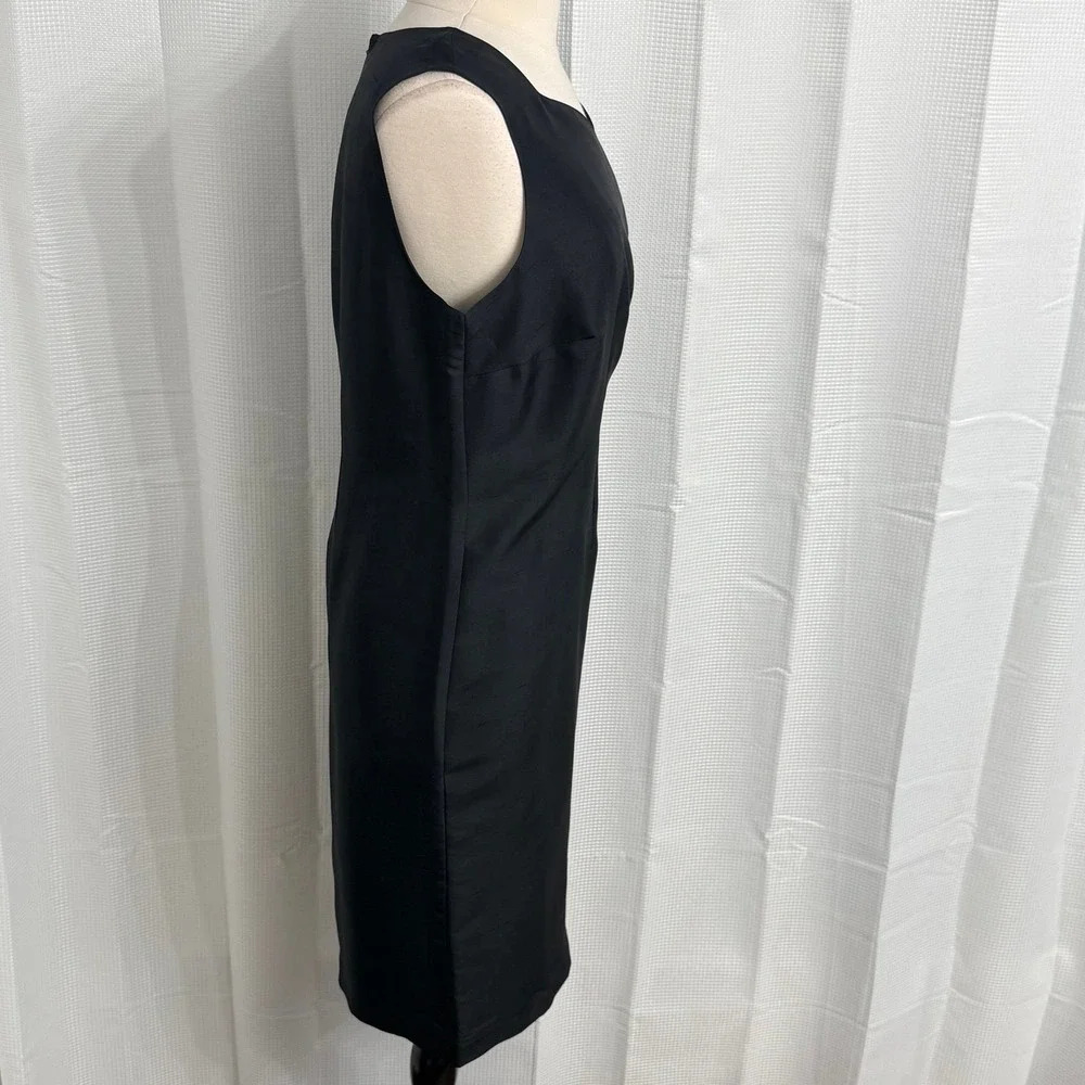 Worthington Women's Sleeveless 100% Silk Fully Lined Sheath Dress - Picture 6 of 10
